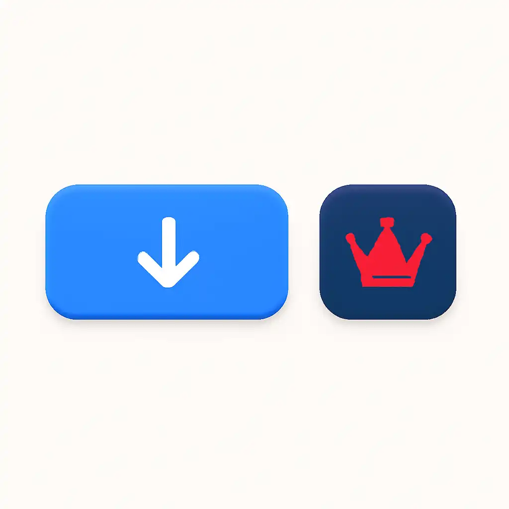 Close-up of button or form field for ios app install, Rummy Wealth