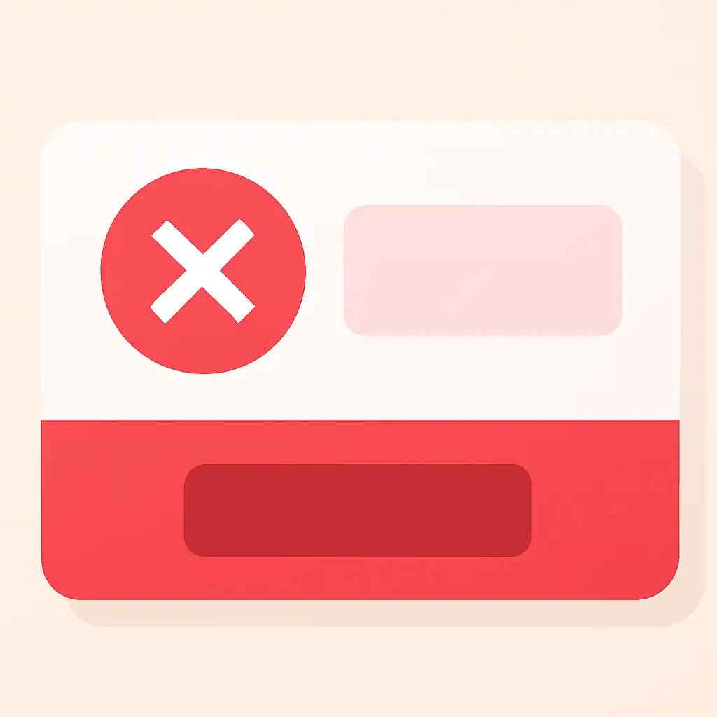 Close-up of button or form field for failed transactions, Rummy Wealth
